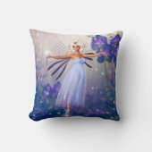 ブルーフラワーフェアリー クッション (正面)