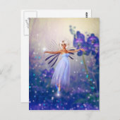 ブルーフラワーフェアリー ポストカード (正面/裏面)
