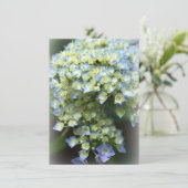 ブルーフラワーフラットサンキューカード サンキューカード (スタンド正面)