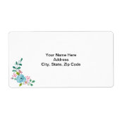 ブルーフラワーフローララベル ラベル (正面)