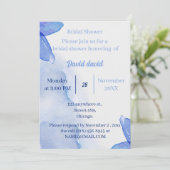 ブルーフラワーブライダルシャワー 招待状 (スタンド正面)