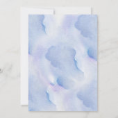 ブルーフラワーブライダルシャワー 招待状 (裏面)