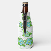 ブルーフラワーブライドボトルスーツ ボトルクーラー (ボトル裏面)