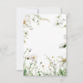 ブルーフラワーブリジガートンテーマティーリージェンシー 招待状 (裏面)