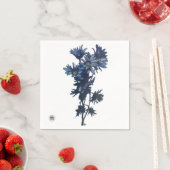 ブルーフラワーブーケペーパーナプキン スタンダードカクテルナプキン (インサイチュ)