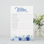 ブルーフラワーベビーエレガントシャワーゲーム (スタンド正面)