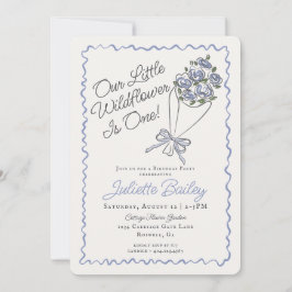 ブルーフラワーマーケットファームFbirthday招待状 招待状