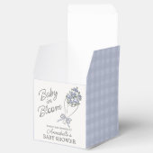 ブルーフラワーマーケットフレッシュフローラベビーシャワー フェイバーボックス (オープン)