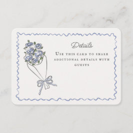 ブルーフラワーマーケットフレッシュフローラ詳細インサート エンクロージャーカード