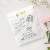 ブルーフラワーマーケットフレッシュフローラ誕生日 フェイバーバッグ (封をした状態)