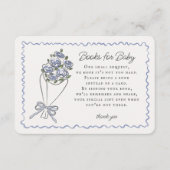 ブルーフラワーマーケットフローラブックベビーインサート エンクロージャーカード (正面)