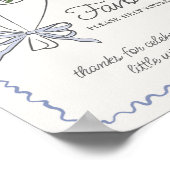 ブルーフラワーマーケット新鮮なフローラ好意サイン ポスター (角)