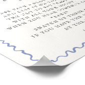 ブルーフラワーマーケット新鮮なフローラ言わないベビーゲーム ポスター (角)