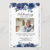 ブルーフラワーメモリアル葬儀順番 プログラム (正面)