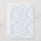 ブルーフラワーモダン30th誕生日招待状 招待状 (裏面)