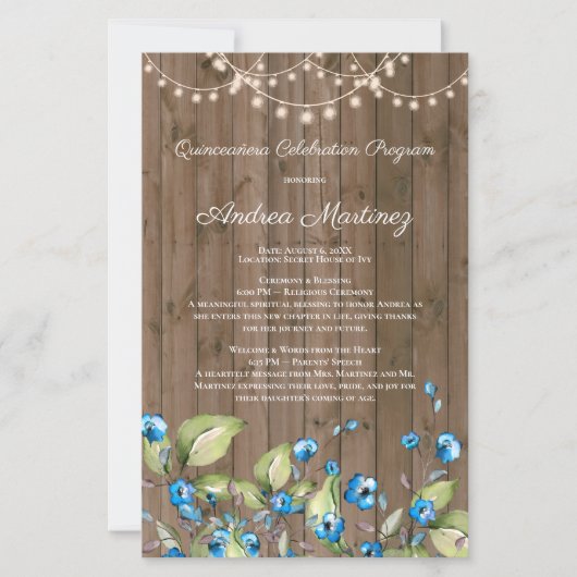 ブルーフラワーライツ素朴キンセアニェラプログラム (正面)