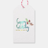 ブルーフラワーラベル ギフトタグ (裏面)