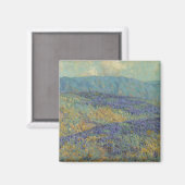 ブルーフラワーランドスケープ(by Granville Redmond) マグネット (正面/裏面)