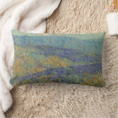 ブルーフラワーランドスケープ(by Granville Redmond) ランバークッション (ブランケット)