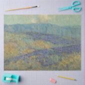 ブルーフラワーランドスケープ(by Granville Redmond) 薄葉紙 (クラフト)