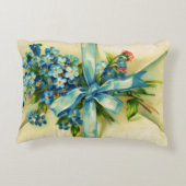 ブルーフラワーレターヴィンテージ国 アクセントクッション (裏面)