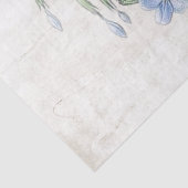 ブルーフラワーヴィンテージバタフライ色彩の鮮やかデカップ 薄葉紙 (詳細)