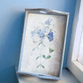 ブルーフラワーヴィンテージバタフライ色彩の鮮やかデカップ 薄葉紙