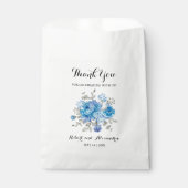 ブルーフラワー来が結婚有る フェイバーバッグ (正面)