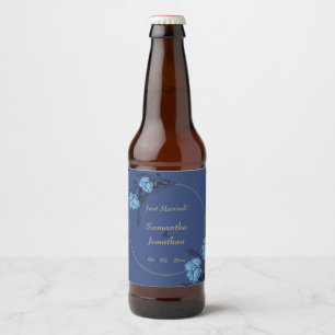 ブルーフラワー結婚ズ ビールラベル