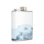 ブルーフラワー結婚式招待状 フラスク (右)