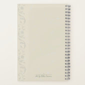 ブルーフラワー聖なる書物、 経典ジャーナル ノートブック (裏面)