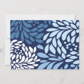 ブルーフラワー 招待状 (裏面)