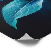 ブルーフラワーIII ポスター (角)