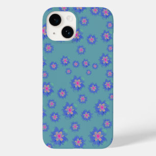 ブルーフラワーiPhone 14ケース Case-Mate iPhone 14ケース