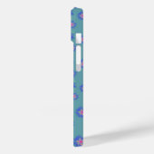 ブルーフラワーiPhone 14ケース Case-Mate iPhoneケース (裏面 / 左)