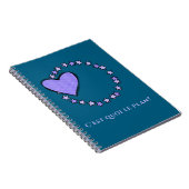 ブルーフランスのとラベンダージャーナリング ノートブック (右側)