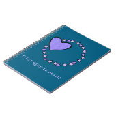 ブルーフランスのとラベンダージャーナリング ノートブック (左側)