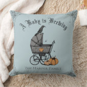 ブルーフランスのゴシックAベビーはブルーイングファミリーカスタム クッション (ブランケット)