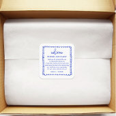 ブルーフランスのズ結婚ウェルカム抱き枕 スクエアシール