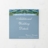 ブルーフランスのセレネウォーターカラーレイク 三つ折りカード (カバー)