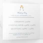 ブルーフランスのセレネウォーターカラーレイク 三つ折りカード (内部最初)