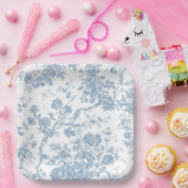 ブルーフランスのトイレデジュイ紙プレート ペーパープレート (パーティー)