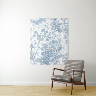 ブルーフランスのトワルドジュイ タペストリー