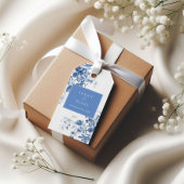 ブルーフランスのトワールフローラ結婚式の引き出物ラベル ギフトタグ