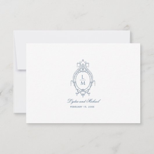 ブルーフランスのバ華美ロケ文字 出欠カード (裏面)