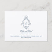 ブルーフランスのバ華美ロケ結婚の詳細 エンクロージャーカード (裏面)