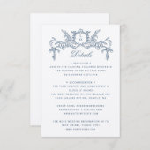 ブルーフランスのバ華美ロケ結婚の詳細 エンクロージャーカード (正面/裏面)