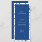 ブルーフランスのフローラのメ結婚ニューと感謝 メニュー (正面/裏面)