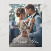 ブルーフランスのフローラクレスト結婚の写真ありがとう ポストカード