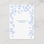 ブルーフランスのフローラボ結婚タニカル詳細 エンクロージャーカード (裏面)